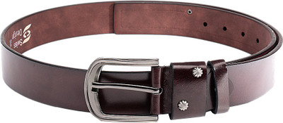 

Swiss Design Men Casual Black Genuine Leather Belt, Brown