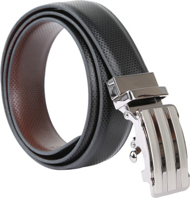

Armaan Leather Men Formal Black Texas Leatherite Reversible Belt