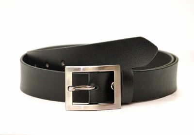

Tops Men Formal Black Genuine Leather Belt