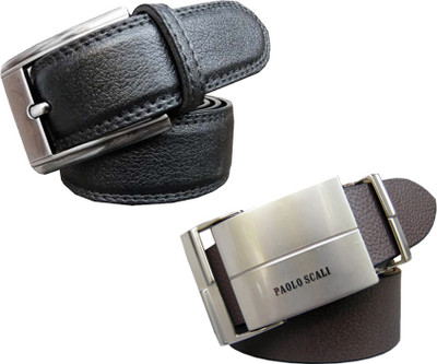 

Kritika Boys Casual Black, Brown Genuine Leather Belt