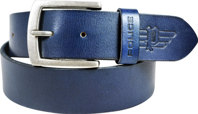 

Police Men Blue Genuine Leather Belt