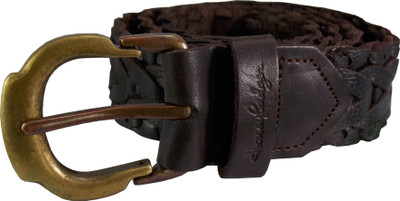 

Honey Badger Men & Women Casual Brown Genuine Leather Belt