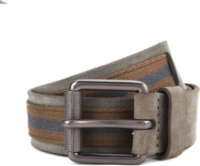 

Pepe Jeans Men Grey Genuine Leather Belt, Olive
