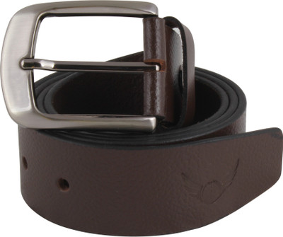 

Jeyam Men Brown Genuine Leather Belt, Dark brown