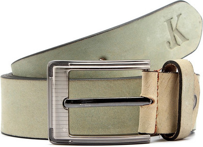 

Junckers Men Formal, Casual, Party, Evening Grey Genuine Leather Belt