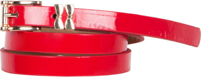 

Calvino Women Casual, Formal Red Artificial Leather Belt