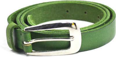 

Crapgoos Women Casual, Party, Formal Green Genuine Leather Belt