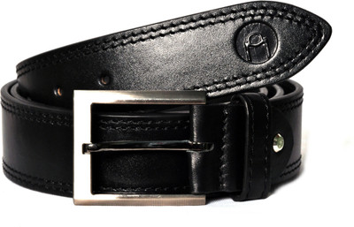 

MOSPL Men Formal Black Genuine Leather Belt