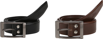 

Allura Men Formal Black, Brown Genuine Leather Belt