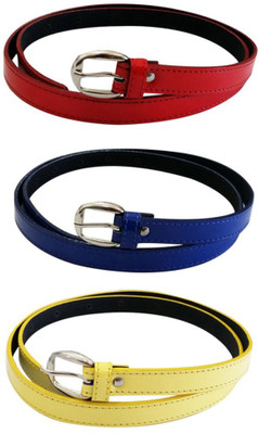 

Shopping Store Girls Multicolor Genuine Leather Belt, Girls18