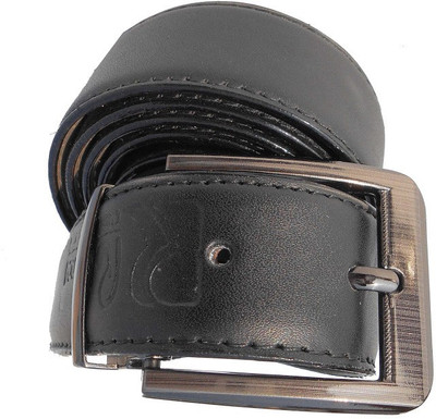 

P&E Men Formal Black Artificial Leather Belt