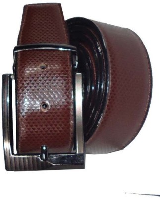 

AmahapGlamourDaze Men Formal Brown Artificial Leather Belt