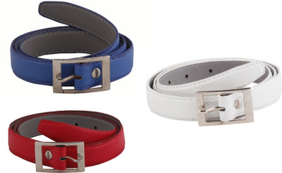 

SRS Women Casual Blue, Red, White Artificial Leather Belt, Rblue-red-white-21