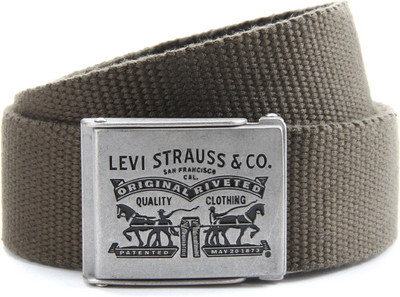 Levi's Men Green Belt, Olive