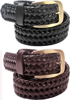 

VOGARD Men & Women Casual, Evening, Party Black, Brown Genuine Leather Belt