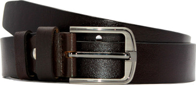 

RAZA Men Formal Brown Genuine Leather Belt, Reddish brown