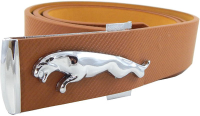 

Els Men Casual Beige Synthetic Belt, Rust