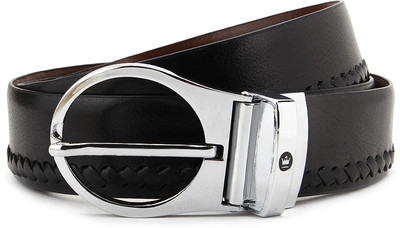 

Louis Philippe Men Tan, Black Metal Reversible Belt