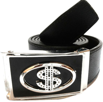 

Mode Boys Casual, Formal Black Genuine Leather Belt, Black-150