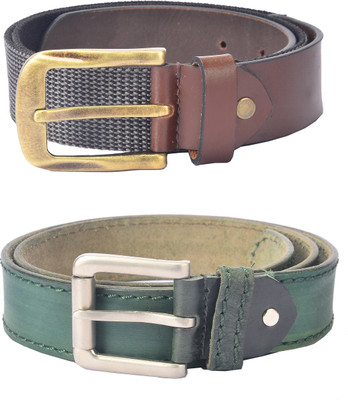 

Hidelink Men Formal Brown Genuine Leather Belt