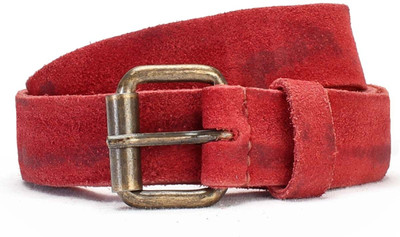 

Brune Women Formal Red Genuine Leather Belt, Red-14
