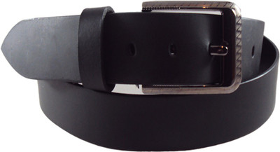 

National Leathers Men Formal Black Genuine Leather Belt, Multicolor