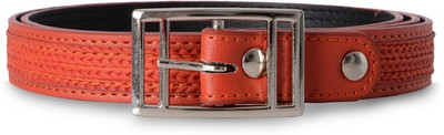 

Baggit Women Casual Red Synthetic Belt, Tango
