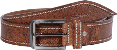 

Scharf Men Casual Brown Genuine Leather Belt, Brown-58