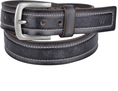 

Wega Life Men Casual Grey Genuine Leather Belt