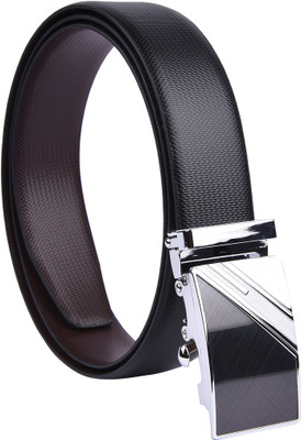 

BW Men Formal Black Genuine Leather Reversible Belt