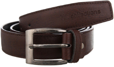 HT Collections Men Casual Brown Artificial Leather Belt