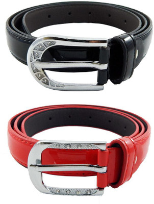 

Els Women Formal, Casual Black, Red Synthetic Belt