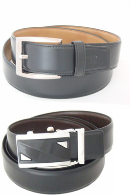 

SFA Men Formal Black Artificial Leather Reversible Belt