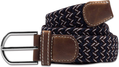 

Zobello Men Casual Multicolor Fabric Belt, Brown;navy