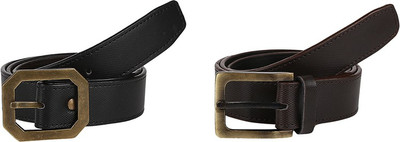 

Allura Men Casual Brown, Brown Artificial Leather Belt