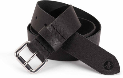

Viari Men Casual Black Genuine Leather Belt