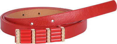 

Alvaro Women Casual Red Artificial Leather Belt