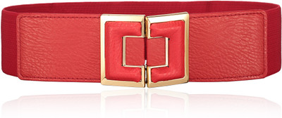 

Calvino Women Casual, Formal Red Artificial Leather Belt