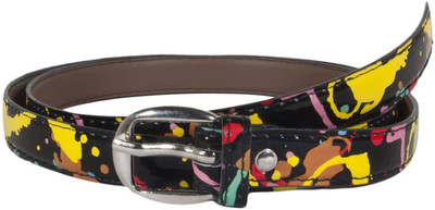

Snoby Women Casual Multicolor Artificial Leather Belt, Black