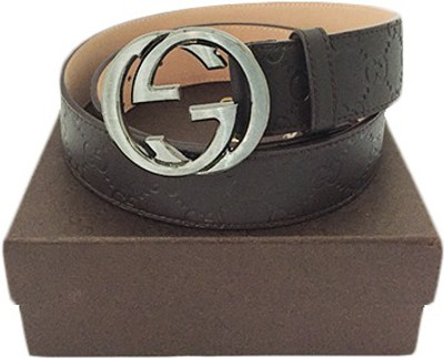 Zaira Diamond Men Brown Genuine Leather Belt