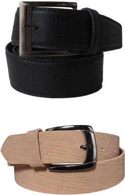 

Klaska Men Casual Black, Tan Artificial Leather Belt