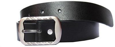 

Bacchus Men Formal Black Artificial Leather Belt