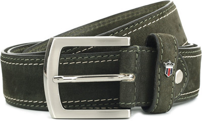 

Louis Philippe Men Green Metal Belt, Olive