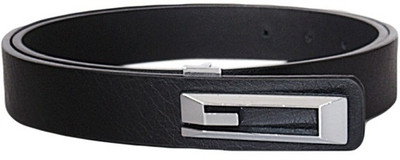 

SFA Men Formal Black Artificial Leather Belt, Black-752