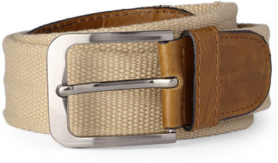 

Peter England Men Beige Canvas Belt