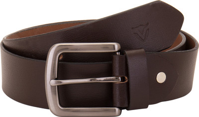 

Valbone Men Casual Brown Genuine Leather Belt, Dark brown