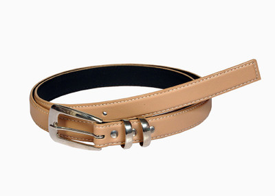

Swan Collection Girls Casual, Formal Beige Artificial Leather Belt, K211bge