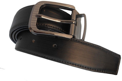 

AmahapGlamourDaze Men Formal Black Artificial Leather Reversible Belt