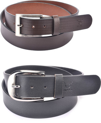 

Hidelink Men Formal Brown Genuine Leather Belt