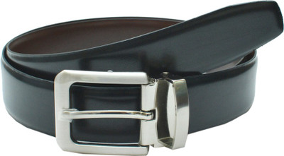 

Leather Hub Men Formal Black, Brown Artificial Leather Reversible Belt